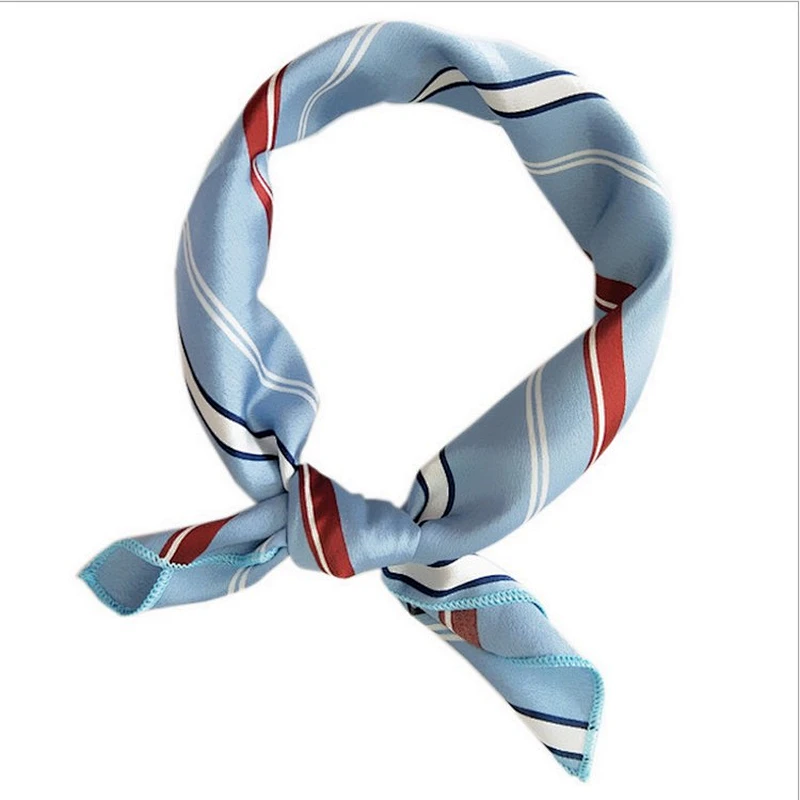 Square scarf women fashion professional variegated decorative print silk scarf