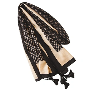 New style fashion black fish-scale printed  Korean version long scarf