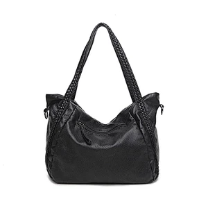 Hot selling lady shoulder bag casual tote handbags for women genuine leather