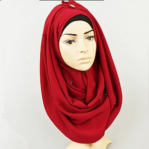 Latest Designs Hijab Scarf Dubai And Beaded Hijab Scarf