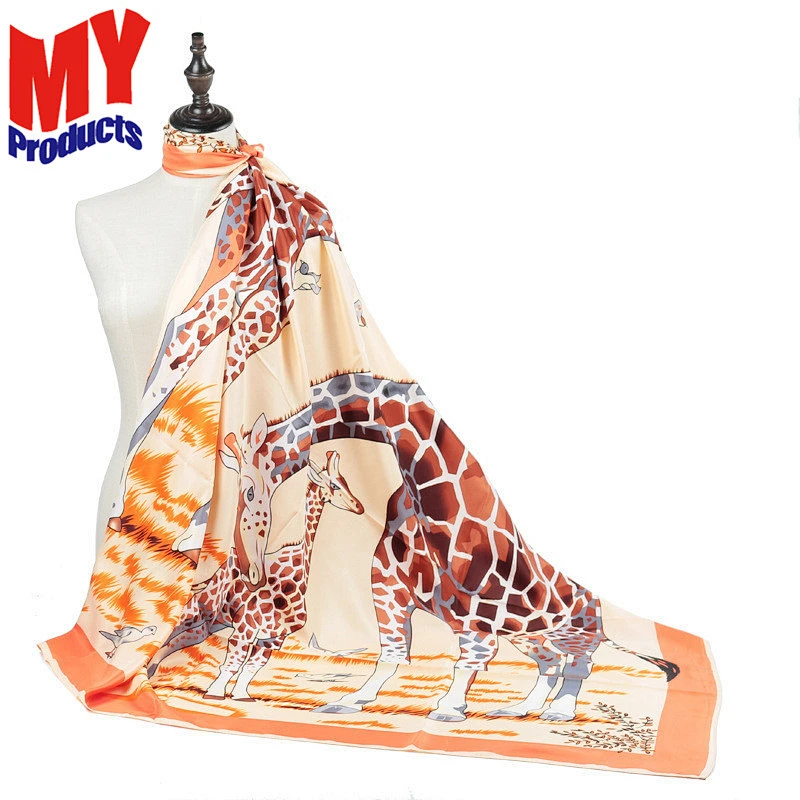 Wool silk reversible scarf printed 100% cotton voile square scarf dupatta scarf