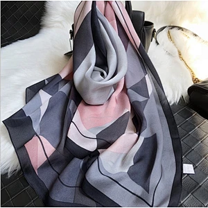 Printed  beach silk scarf and shawl for women