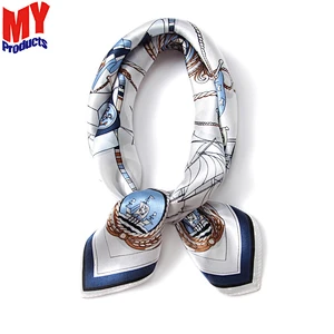 Triangle Head Scarf 100% Silk Duchess Satin Scarves For Women