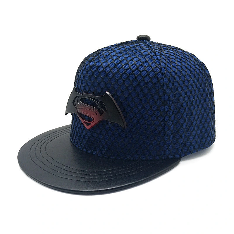 Wholesale blank PU leather snapback cap custom leather patch logo snapback hats