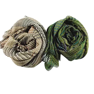 New vintage ethnic style women's scarf printed plaid cotton shawl