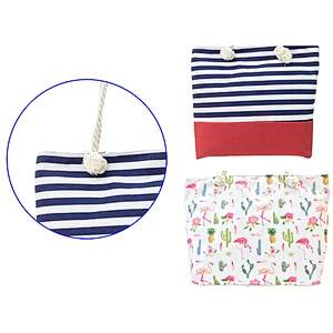 2019 Fashion ECO Cotton Canvas Tote Travel Shopping Beach Bag For Ladies