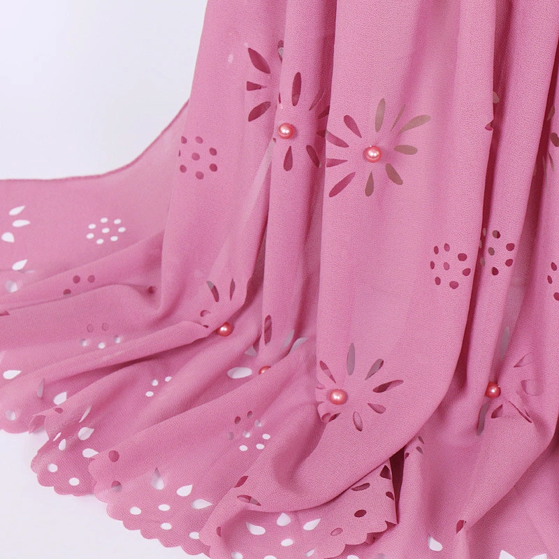 Wedding hijab designs orange black scarf silk jacquard scarf