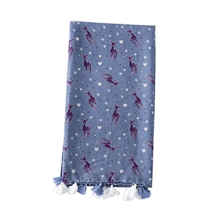 New style colorful deer print pattern lady's scarf
