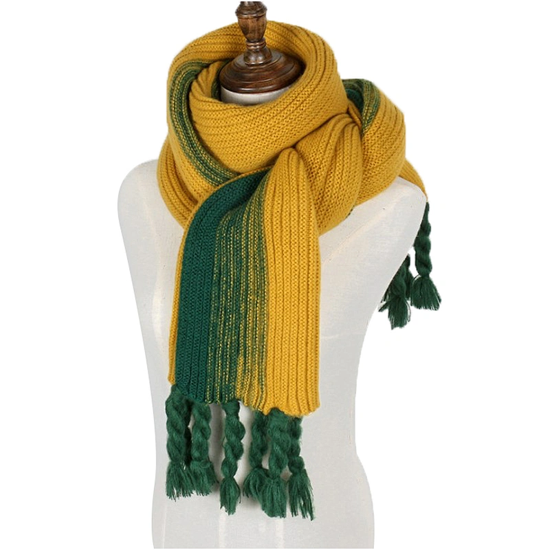 New Korean version of warm knitted lovely women scarf