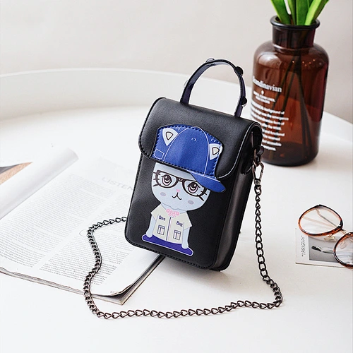 New Leather Girls' Fashion Mini Small Leather Messenger Bag Shoulder Bag Mini Carton Bag
