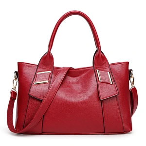 2019 Fashion Contrast Color Combination Bag Women PU Leather Handbag For Travel