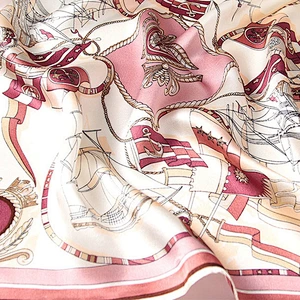 Triangle Head Scarf 100% Silk Duchess Satin Scarves For Women