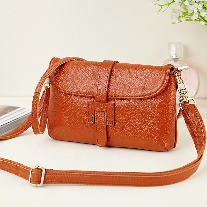 High quality lady shoulder bag wholesale leather women crossbody messenger bag
