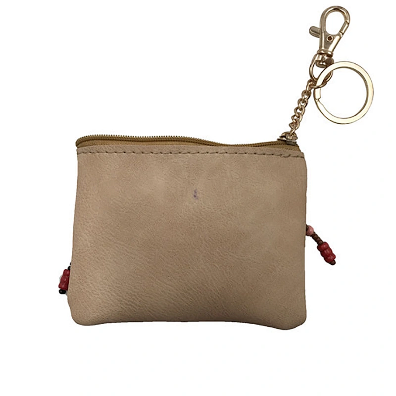 2019 Newest Fashion Girls Mini Zipper Wallet Handmade Weave PU Coin Purse