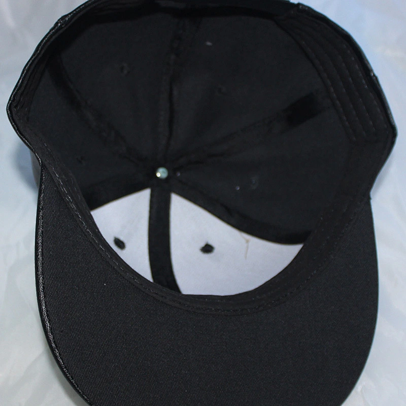 China Goods Wholesale Online Sell Sporting Caps PU Leather Face Flat Brim Snapback Cap
