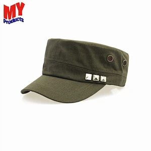 Wholesale professional High Quality Army Green Man Cap Round Hat With Embroidery LOGO