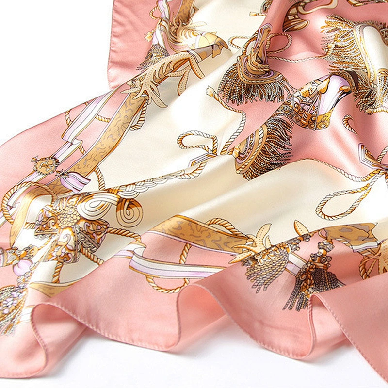 Navy orange scarf dubai muslim scarf silk scarf suzhou