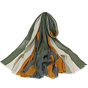 New style spring and summer  beach tourism sunscreen shawl cotton and linen scarf