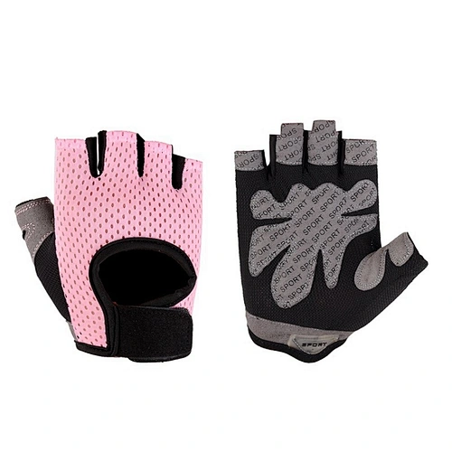 Non Slip Adult Outdoor Riding Sports Elastic Mesh Breathable Half Finger Gloves