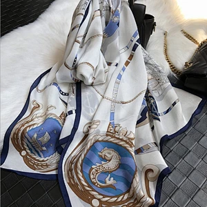 Printed  beach silk scarf and shawl for women