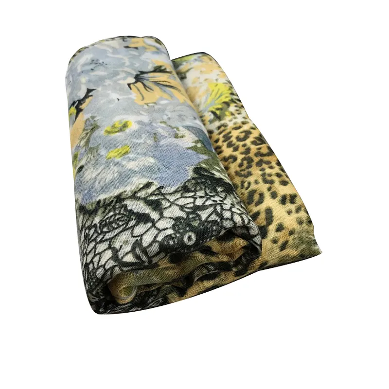 Occident spring and autumn leopard  printed scarf travel sunscreen shawl scarf