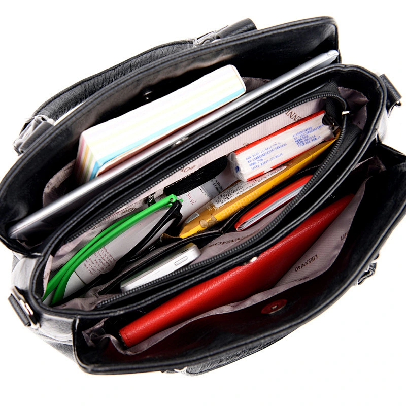 Factory Wholesale Personalized PU Leather Fashion Lady Handbag Tote Bag