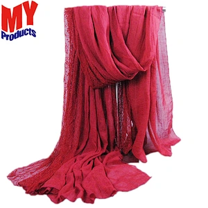 Hot selling products fluffy shawl wholesale crinkle hijabs