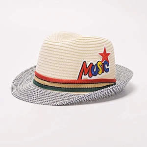 2019 Children Solid Straw hats Panama Fedora hat for children and adult Summer beach cowboy kids jazz caps