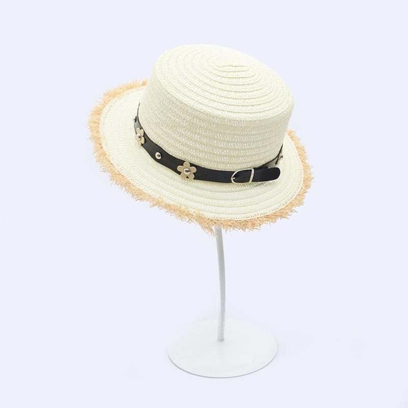 Fashion Girl Lady Beach Sun Visor Hat Foldable Roll Up Wide Brim Straw Hat Wholesale Hats