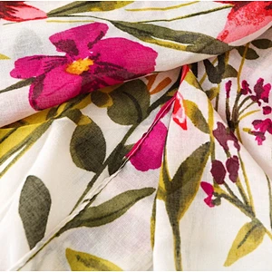 New national flower printed travel seaside holiday sunshade shawl beach towel scarf