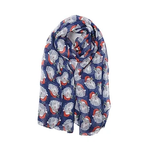 New fashion Christmas Santa Claus floral print scarf