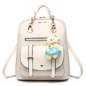 Custom Fashion Handbag Young Women PU Leather Backpack