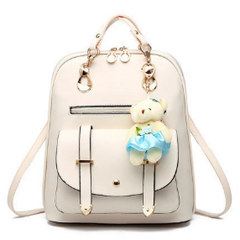 Custom Fashion Handbag Young Women PU Leather Backpack