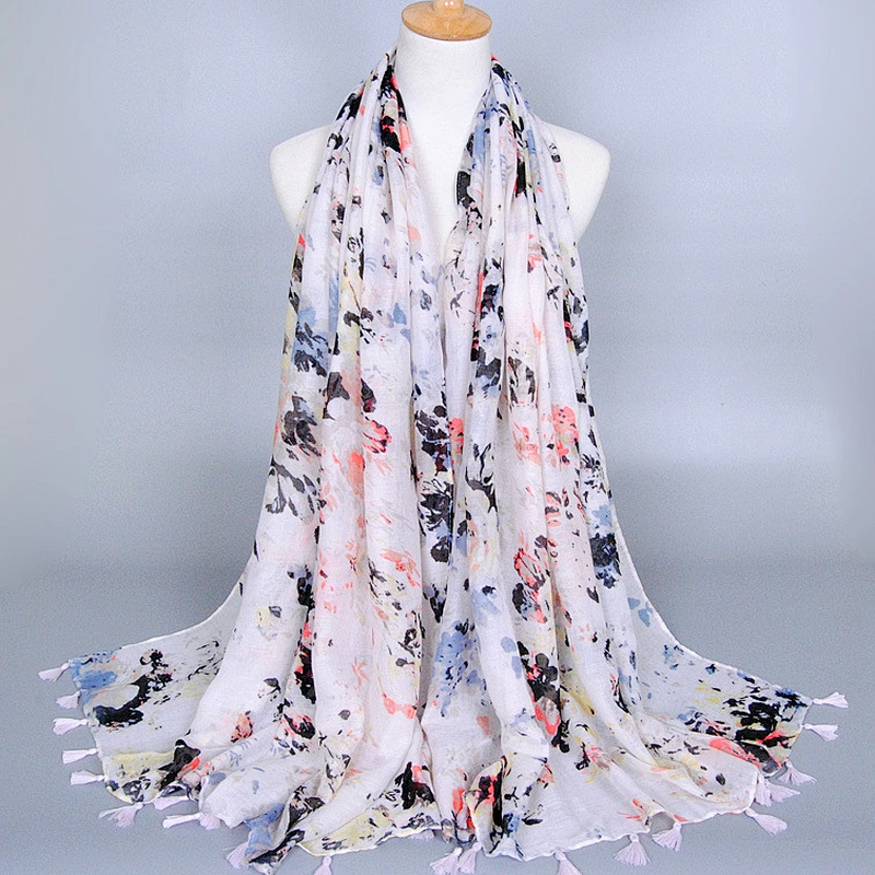 Syria hijab aztec print polyester scarf silk scarf men