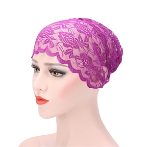 wholesale colorful cheap lace hijab/ muslim cap