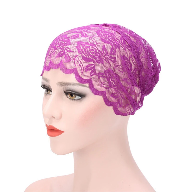 wholesale colorful cheap lace hijab/ muslim cap