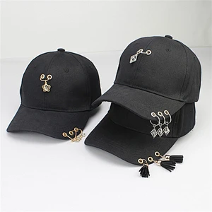 Custom Metallic Fashion Rivet Hip Hop Adjustable Baseball Hat Dad Cap