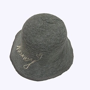 New Trendy Bucket Hat Custom Embroidery Letters Cloche Hat