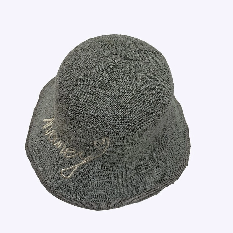 New Trendy Bucket Hat Custom Embroidery Letters Cloche Hat