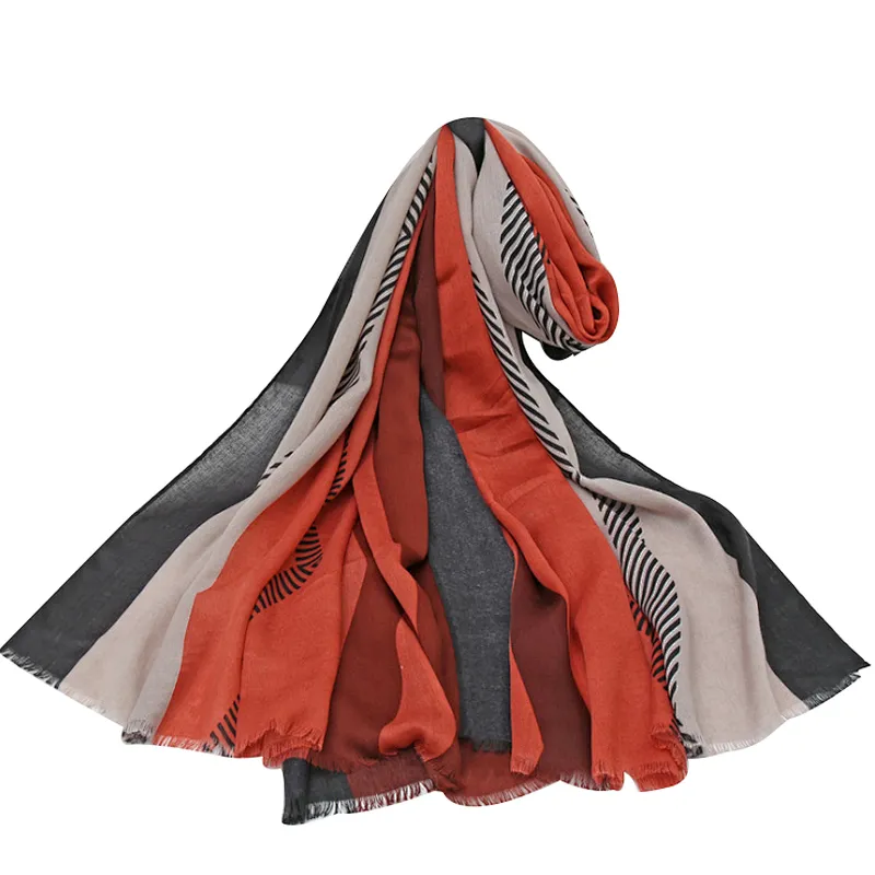 New style spring and summer  beach tourism sunscreen shawl cotton and linen scarf