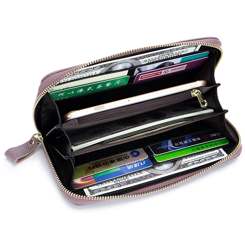 Wholesale new minimalist pu leather wallet custom print ladies wallet