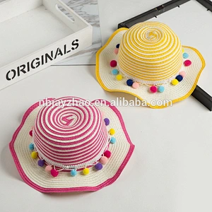 Wholesales New design British Style Straw Children Hats Kids Hat