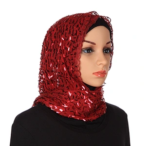 Hijab Factory High-End Muslim Womens Solid Color Soft Chiffon Dubai Instant Shawl Maxi Hijab