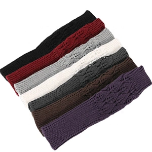 Fashion Warm Arm Sleeve Winter Knitted Gloves Crochet Pattern Fingerless Gloves
