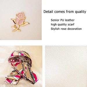 2020 Spring Summer Personality Mini Shoulder PU  Bag with Scarf  fashion waterproof ladies  crossbody bag