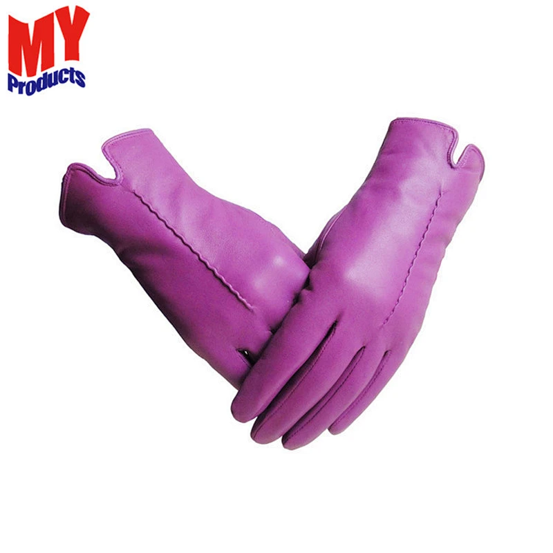 Hot Selling Custom Wholesale touch screen Car Driving womens fashion  lady leather gloves winter