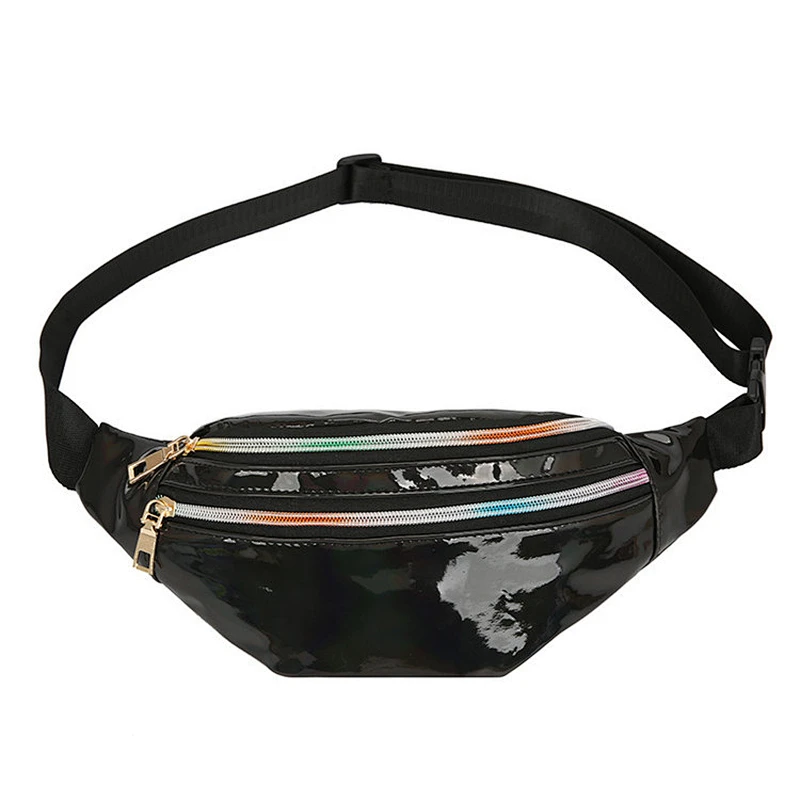 Fashion Women Laser Fanny Pack Ladies Custom Travelling Waterproof Waist Bag