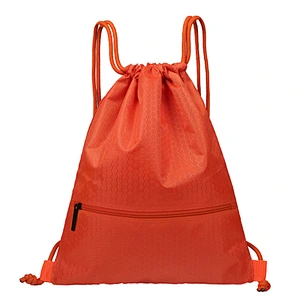 Custom promotion 2019 gym drawstring bag nylon drawstring backpack bag