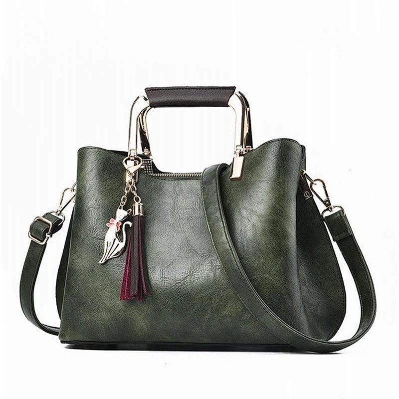 New custom fashion design ladies handbag woman shoulder bag pu leather tote bag