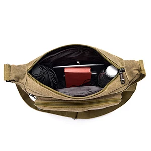 Hot Sell Classic Travel Canvas Crossbody Bag Mens Single Shoulder Messenger Bags